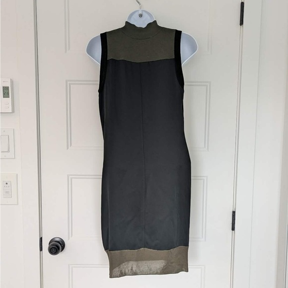 Rag & Bone Vivienne Colorblock Shift Dress Olive Black Sleeveless Size S - Picture 4 of 12